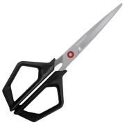 Ножницы BRAUBERG «Super black» 170 мм, черные, 3-сторонняя заточка, ручки из ABS-пластика, 238854