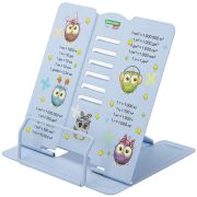 Подставка для книг и учебников большая BRAUBERG KIDS «Cute Owl» с единицами измерения, регулируемый угол наклона, металлическая, 238962
