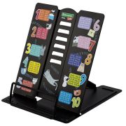 Подставка для книг BRAUBERG KIDS mini, «Cats» с таблицей умножения, регулируемый угол наклона, металлическая, 238966