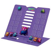 Подставка для книг и учебников BRAUBERG KIDS mini «Monsters» с таблицей умножения, регулируемый угол наклона, металлическая, 238976