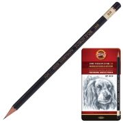 Карандаши чернографитные KOH-I-NOOR «Toison D'or», НАБОР 12 шт., 8B-2H, металлическая коробка, 1912012001PL, 1912012001PLRU