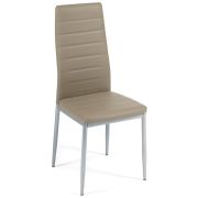 Стул Easy (mod. 24) металл/экокожа, 40x42x95.5, пепельно-коричневый/серый