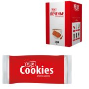 Печенье хрустящее в индивидуальной упаковке, WELDAY (ВЭЛДЭЙ) «Испанский Мокко», 100 штук в офис-боксе, 624097