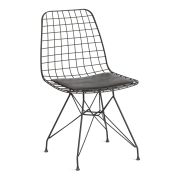 Стул TAVOLA (mod. 271) металл/экокожа, 46 х 47.5 х 84 см, Black (черный)