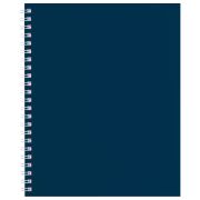 Тетрадь А5 96 л., HATBER, гребень, клетка, Soft-touch ламинация, SoloMatte «Сапфир», 96Т5лВ1гр