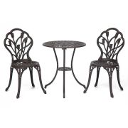 Комплект Secret De Maison Waltz of flowers (стол +2 стула) алюминиевый сплав, D60/H67, 47Х41Х86см, бронза/bronze