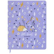 Дневник 1-4 класс 48 л., кожзам (гибкая), печать, фольга, ЮНЛАНДИЯ, «Ёжики», 106217