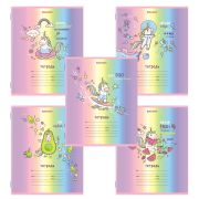 Тетрадь 12 л. BRAUBERG, клетка, обложка картон, «ЕДИНОРОГ», 106458