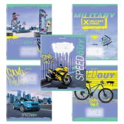 Тетрадь 12 л. BRAUBERG, клетка, обложка картон, «URBAN BOYS», 106466