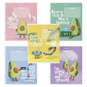 Тетрадь 18 л. BRAUBERG клетка, обложка картон, «ПЛЮШЕВЫЙ АВОКАДО», 106477