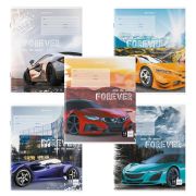 Тетрадь 18 л. BRAUBERG клетка, обложка картон, «SPORTS CAR», 106479