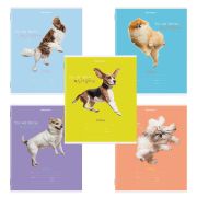 Тетрадь 18 л. BRAUBERG линия, обложка картон, «СОБАЧКИ», 106481