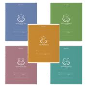 Тетрадь 18 л. BRAUBERG линия, обложка картон, «ОДНОТОННЫЙ С ЭМБЛЕМОЙ», 106483