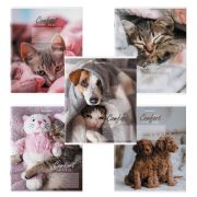 Тетрадь 24 л. BRAUBERG клетка, обложка картон, «ПИТОМЦЫ», 106485