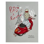 Дневник 1-4 класс 48 л., гибкая обложка, ЮНЛАНДИЯ, выборочный лак, с подсказом, «Девочка», 106590