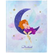 Дневник 1-4 класс 48 л., твердый, ЮНЛАНДИЯ, блестки, с подсказом, «Фея», 106608