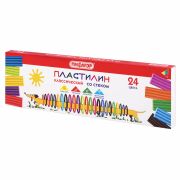 Пластилин классический ПИФАГОР «Веселая такса», 24 цвета, 360 г, СО СТЕКОМ, 106676