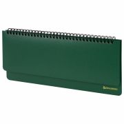 Планинг настольный недатированный (305x140 мм) BRAUBERG «Select», балакрон, 60 л., зеленый, 111695