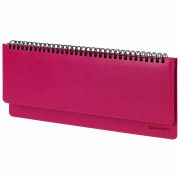 Планинг настольный недатированный (305x140 мм) BRAUBERG «Rainbow», кожзам, 60 л., розовый, 111699
