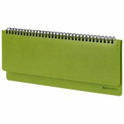 Планинг настольный недатированный (305x140 мм) BRAUBERG «Rainbow», кожзам, 60 л., зеленый, 111702