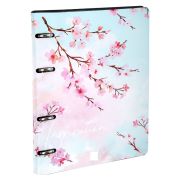 Тетрадь на кольцах А5 (180х220 мм), 80 листов, под кожу, клетка, BRAUBERG VISTA, Inspiration, 112124