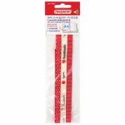 Закладки-ляссе фактурные для книг А4 (длина 38 см) «HANDMADE», клейкий край, 3 ленты, ПИФАГОР, 112967