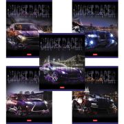 Тетрадь А5 48 л. HATBER скоба, клетка, выборочный лак, «Призрачный гонщик» (5 видов в спайке), 48Т5вмВ1