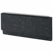 Планинг настольный недатированный (305x140 мм) BRAUBERG «Status», под кожу, 60 л., черный, 113372