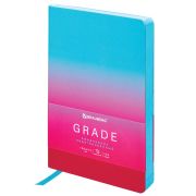 Ежедневник недатированный А5 138х213 мм, BRAUBERG «Grade», под кожу, 136 л., розовый-небесный, 114461