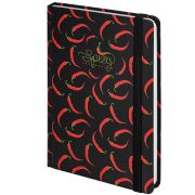 Ежедневник недатированный с резинкой А5 (145х203 мм), BRAUBERG, твердый, 128 л., «Pattern», 114560