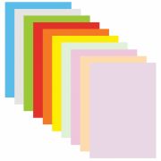 Цветная бумага А4 для аппликаций и оригами, 10 л., 10 цв., 80 г/м2, в папке, «Панда», 210х297 мм, ПО-9180