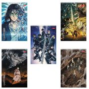 Альбом для рисования А4, 30 листов, спираль, обложка картон, HATBER, 205х300 мм, «Атака Титанов» (5 видов), 083983, 30А4Всп