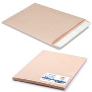 Конверт-пакеты С4 плоские (229х324 мм), до 90 листов, крафт-бумага, отрывная полоса, КОМПЛЕКТ 25 шт., 161150.25