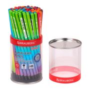 Карандаш чернографитный BRAUBERG «Grade», 1 шт., HB, корпус ассорти, 181757