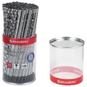 Карандаш чернографитный BRAUBERG «GRAPHIC», 1 шт., HB, корпус ассорти, 181763