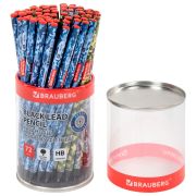 Карандаш чернографитный BRAUBERG «ARMY», 1 шт., HB, корпус ассорти, 181770