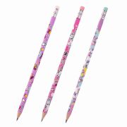 Карандаш чернографитный ЮНЛАНДИЯ «ЕДИНОРОГИ», 1 шт., HB, с ластиком, корпус ассорти, 181780