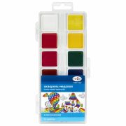 Краски акварельные ГАММА «Классическая», 12 цветов, медовая, пластиковый корпус, европодвес, 1009194