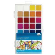 Краски акварельные ГАММА «Классическая», 32 цвета, медовая, пластиковая коробка, европодвес, 1009199