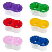 Стакан-непроливайка ПИФАГОР «ЭНИКИ-БЕНИКИ», двойной, ассорти, 192125