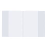 Обложка ПП для тетрадей и дневников, ПЛОТНАЯ, 60 мкм, 210х350 мм, прозрачная, ПИФАГОР, 223075