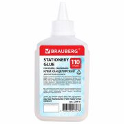 Клей канцелярский силикатный BRAUBERG «Standard» (для бумаги, картона) 110 г, 228416