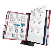 Демосистема настольная/настенная, с 10 цветными панелями А4, металлическая основа, черная, BRAUBERG «SOLID», 236716