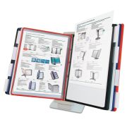 Демосистема настольная/настенная, с 10 цветными панелями А4, металлическая основа, серая, BRAUBERG «SOLID», 236717