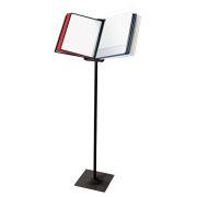 Демосистема напольная металлическая с 10 цветными панелями А4, черная, BRAUBERG «SOLID», 236723