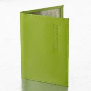 Обложка для паспорта натуральная кожа флоттер, «PASSPORT», салатовая, STAFF «Profit», 237204
