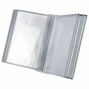 Демосистема настольная/настенная на 10 панелей, с 10 серыми панелями А4, STAFF «Profit», 238217