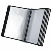 Демосистема настольная/настенная на 10 панелей, с 10 черными панелями А4, STAFF «Profit», 238218