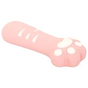 Пенал-косметичка ЮНЛАНДИЯ на молнии, силикон, «Paw Pink», розовый, 20х7 см, 270057