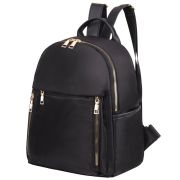 Рюкзак BRAUBERG PODIUM женский, карман-антивор, нейлон, черный, 30х26х12 см, 270814